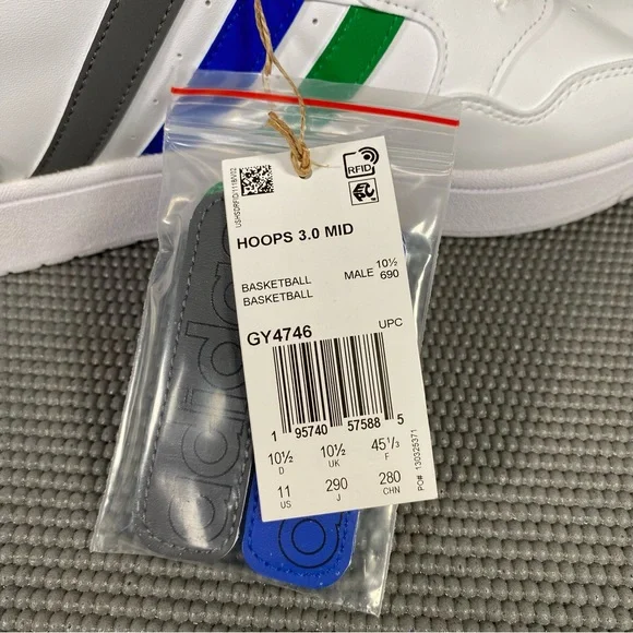 🆕 Adidas Hoops 3.0 Mid Friendship Day Basketball Shoe Sneaker Men’s US 11 White - Picture 10 of 13